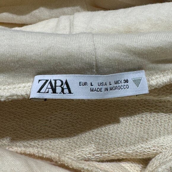 Zara Womens Cold Shoulder Hooded Sweatshirt - Picture 3 of 4